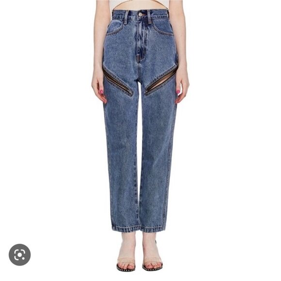 Yuyu Active High Rise Denim Zipper Jeans Size Small - Picture 1 of 9